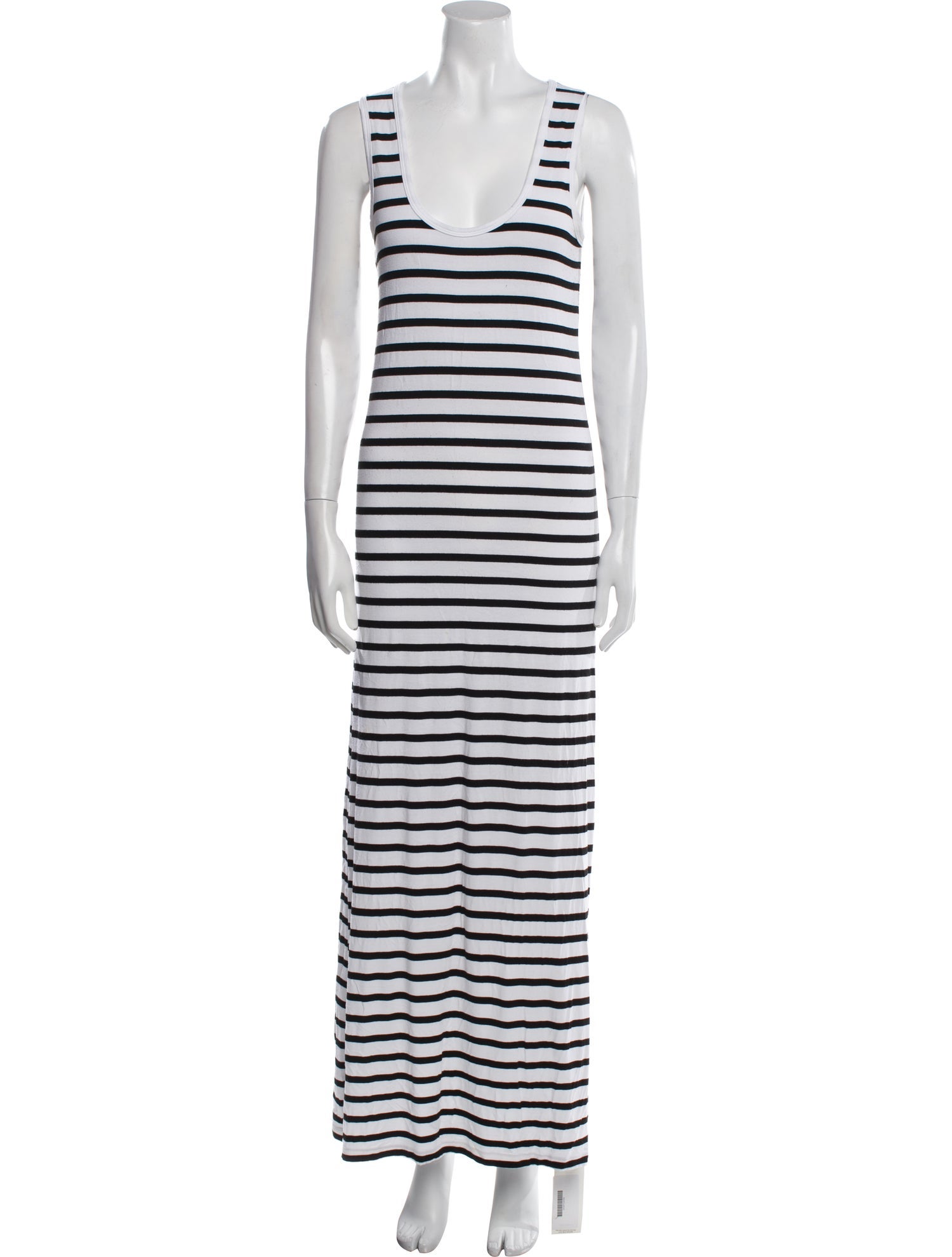 Hatch Striped Long Dress