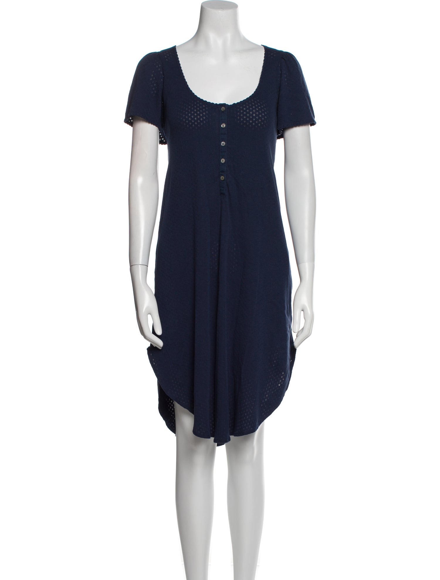 Hatch Ruffle Embellishment Nightgown