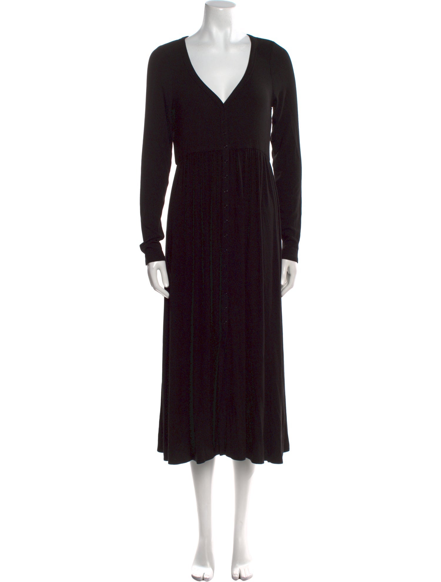 Hatch V-Neck Midi Length Dress