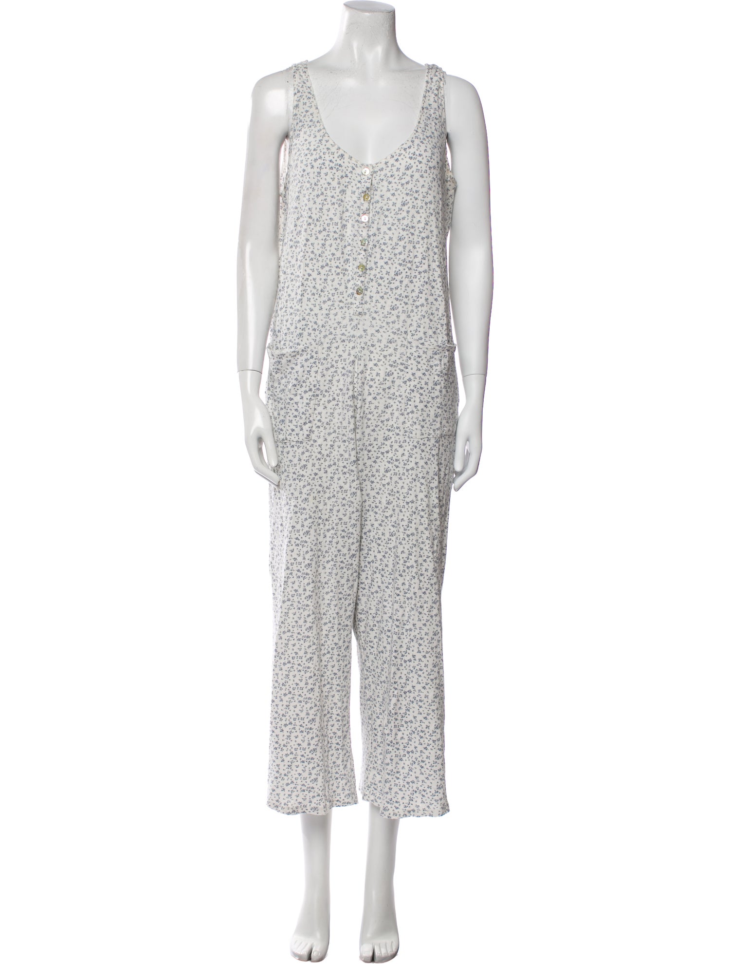 Hatch Floral Print Scoop Neck Jumpsuit