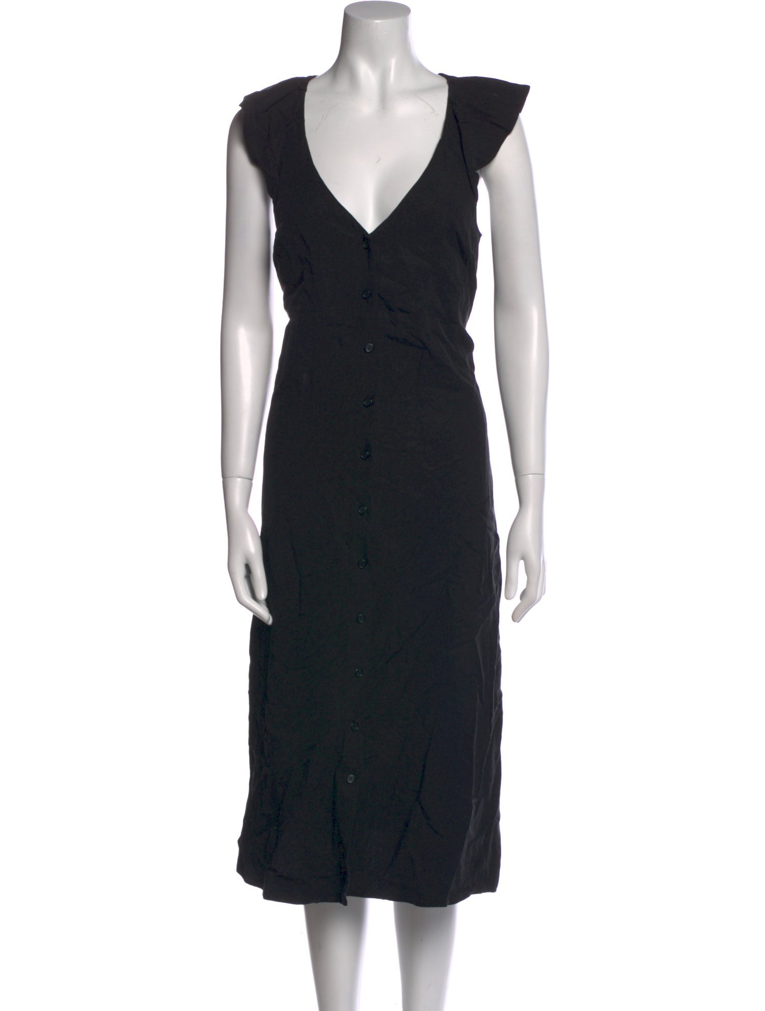 Hatch V-Neck Midi Length Dress