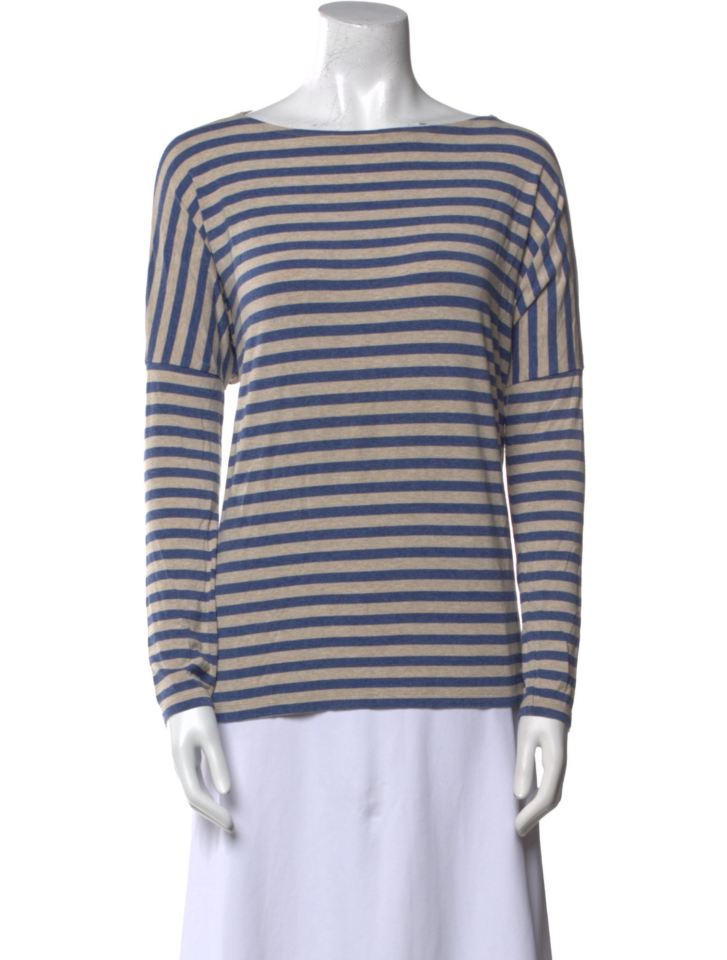 Hatch Striped Bateau Neckline T-Shirt