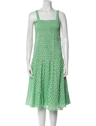 Hatch Printed Midi Length Dress