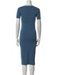 Hatch Crew Neck Midi Length Dress