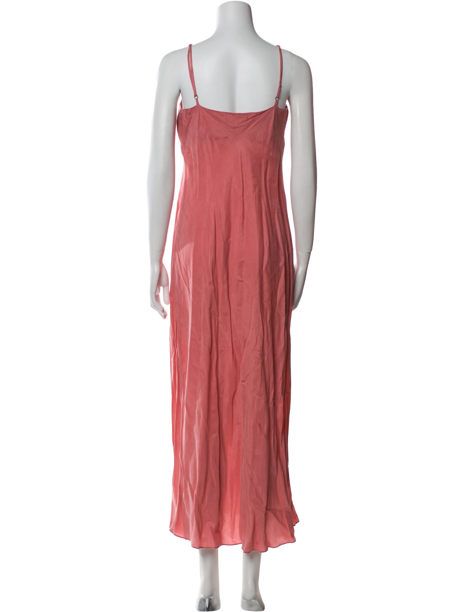 Hatch V-Neck Long Dress