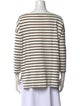 Hatch Striped Bateau Neckline Top