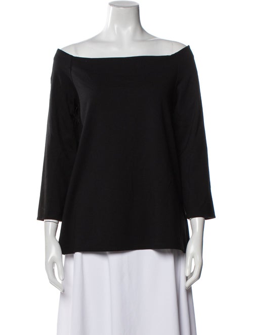 Hatch Off-The-Shoulder Three-Quarter Sleeve Blouse