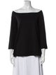 Hatch Off-The-Shoulder Three-Quarter Sleeve Blouse