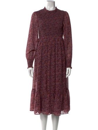 Hatch Printed Midi Length Dress