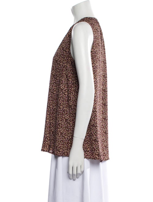 Hatch Printed V-Neck Top