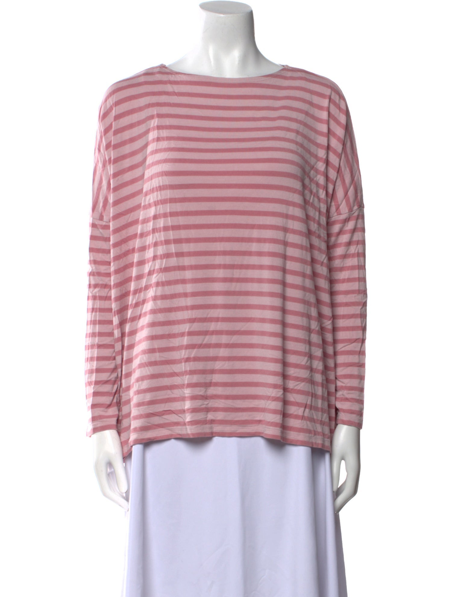 Hatch Striped Bateau Neckline Sweatshirt