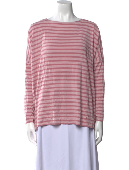 Hatch Striped Bateau Neckline Sweatshirt
