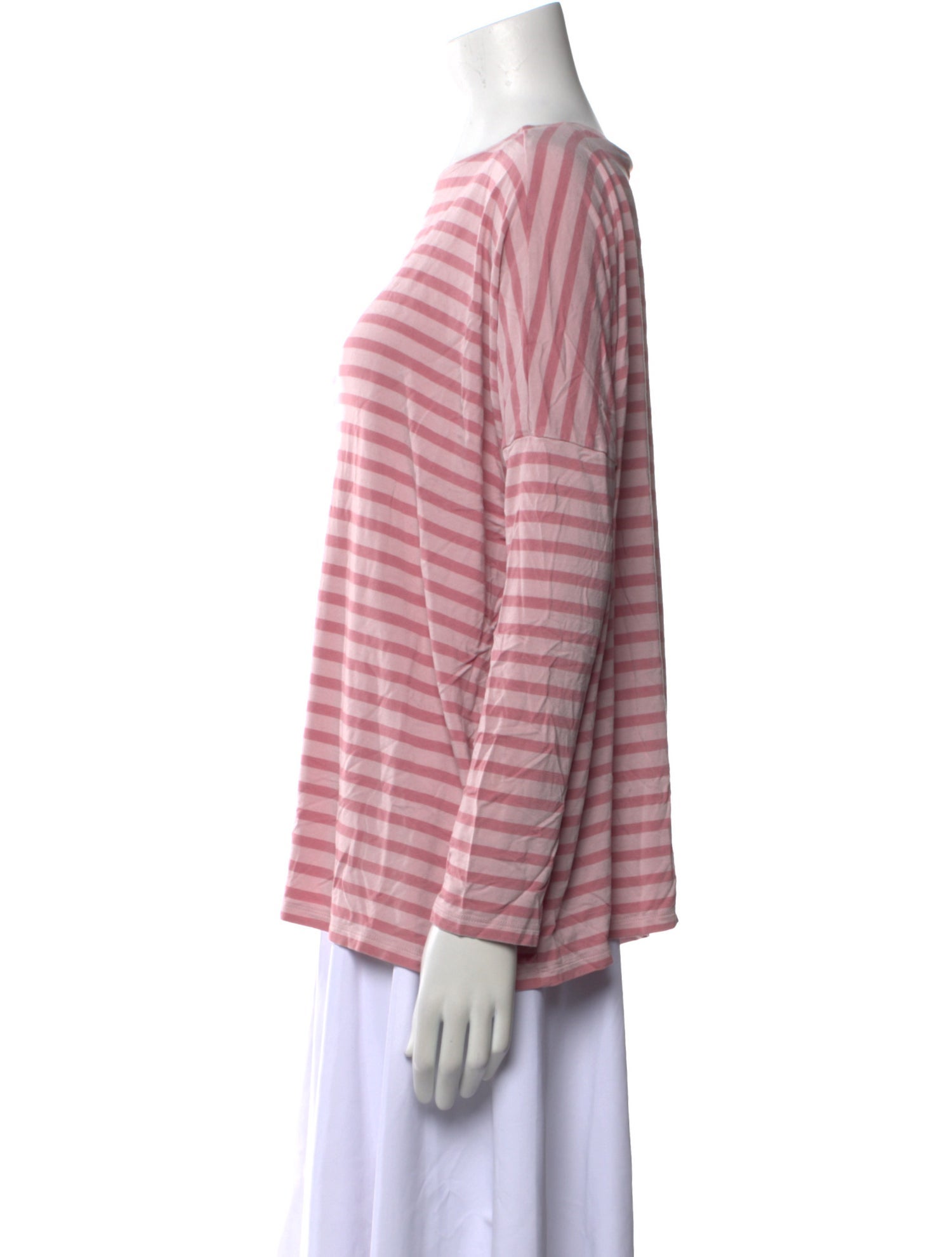 Hatch Striped Bateau Neckline Sweatshirt