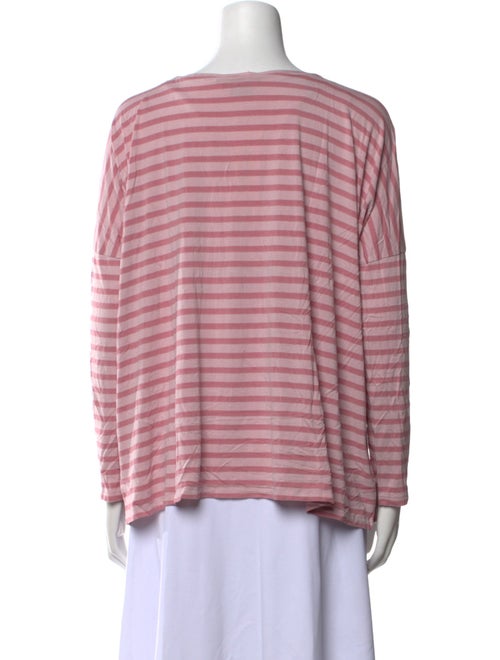 Hatch Striped Bateau Neckline Sweatshirt