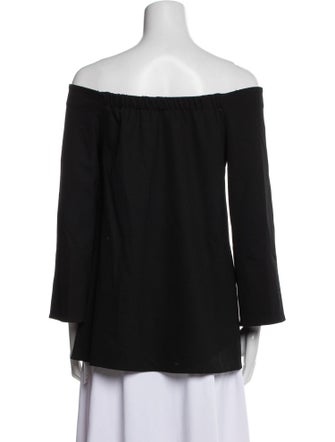 Hatch Off-The-Shoulder Three-Quarter Sleeve Top