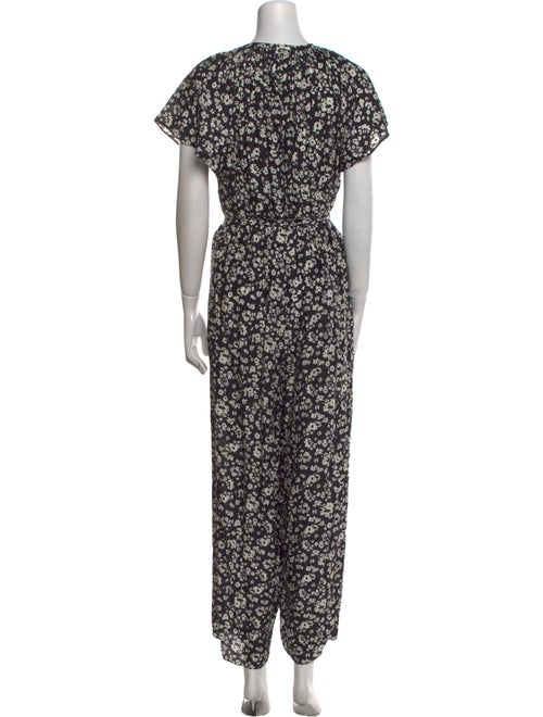 Hatch Floral Print Crew Neck Jumpsuit