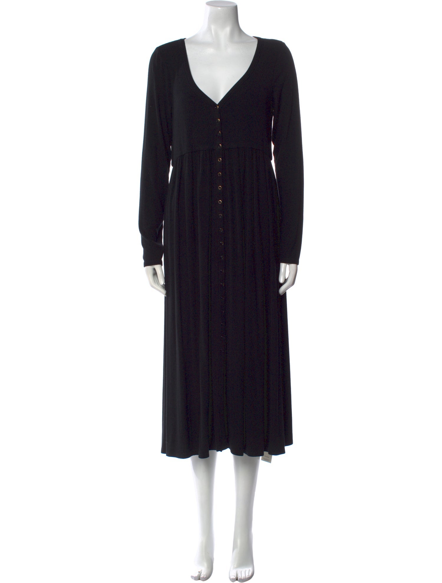 Hatch V-Neck Midi Length Dress