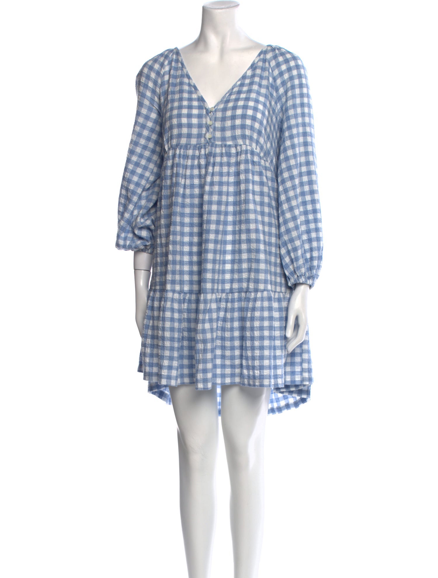 Hatch Plaid Print Mini Dress w/ Tags