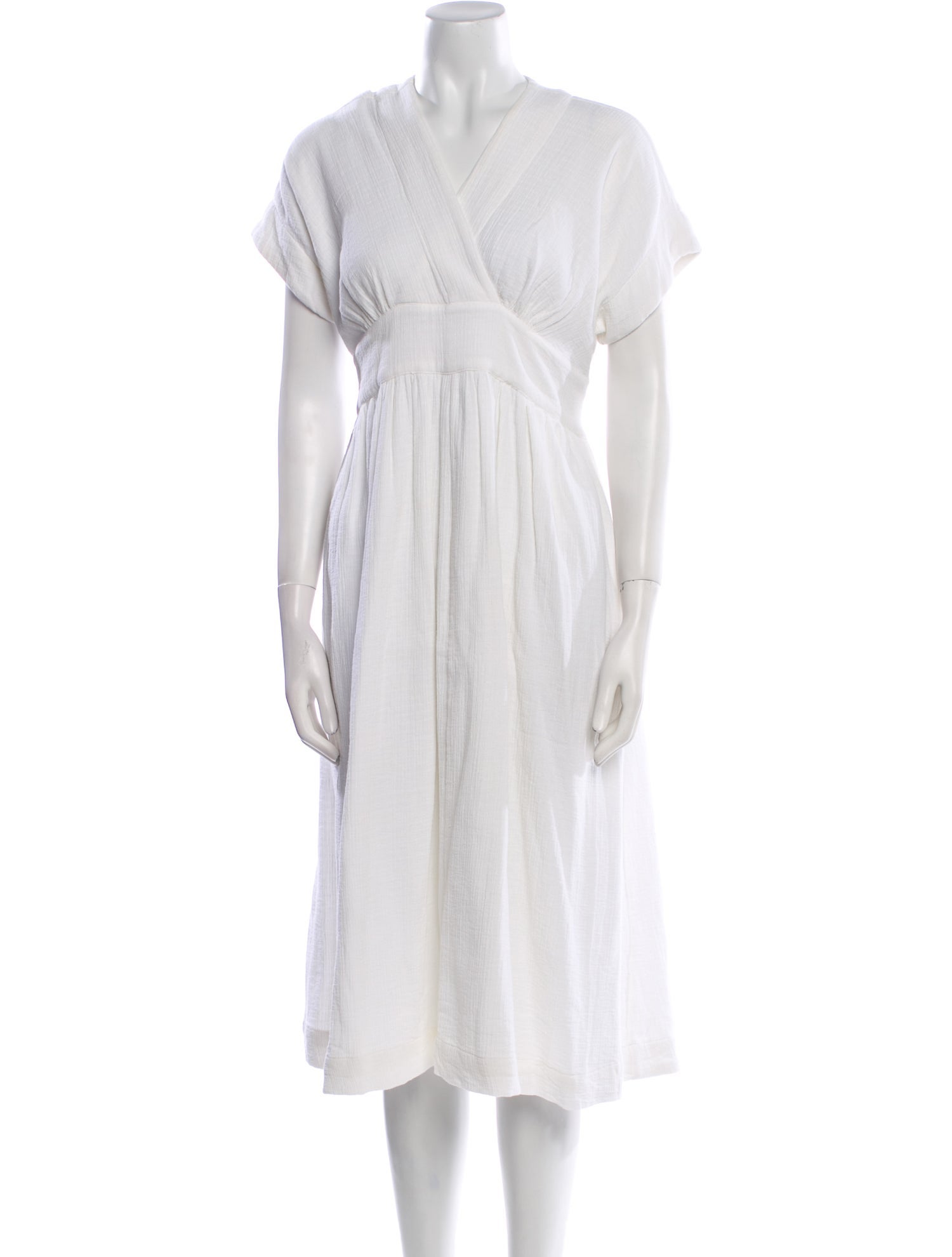 Hatch V-Neck Midi Length Dress