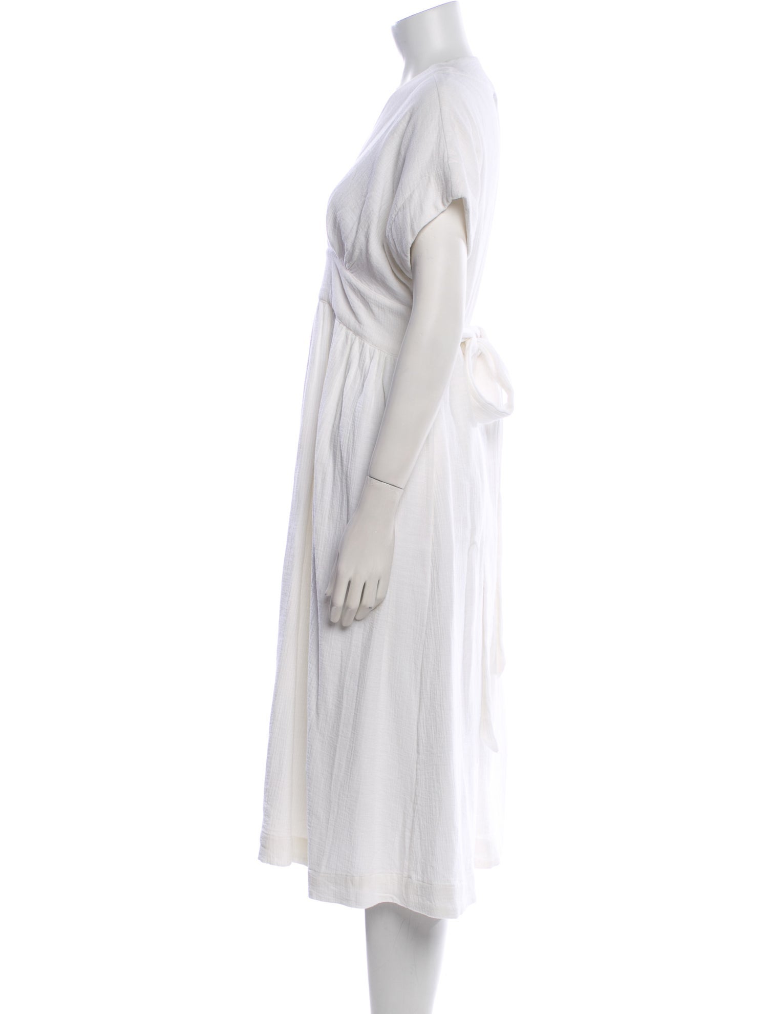 Hatch V-Neck Midi Length Dress