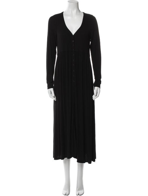Hatch V-Neck Midi Length Dress