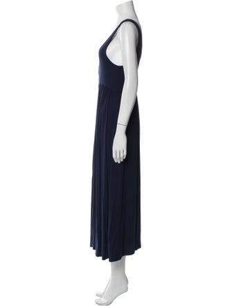 Hatch Scoop Neck Long Dress