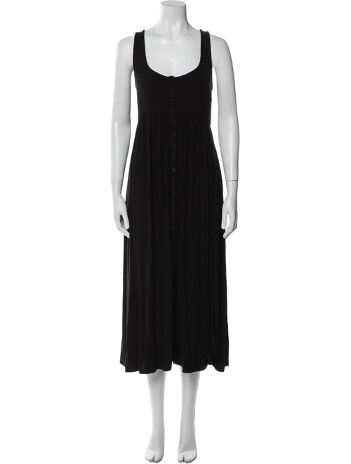 Hatch Scoop Neck Long Dress