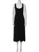 Hatch Scoop Neck Long Dress