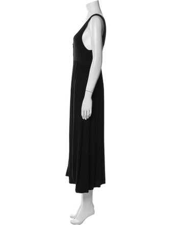 Hatch Scoop Neck Long Dress