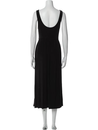 Hatch Scoop Neck Long Dress