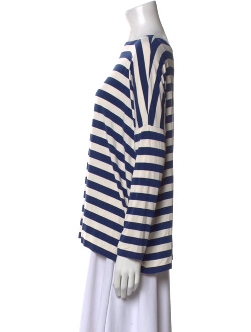 Hatch Striped Bateau Neckline Top