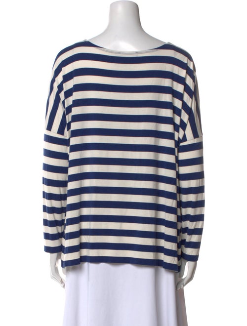 Hatch Striped Bateau Neckline Top