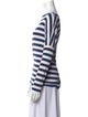 Hatch Striped Bateau Neckline Top