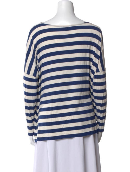 Hatch Striped Bateau Neckline Top