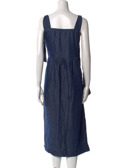 Hatch Square Neckline Long Dress