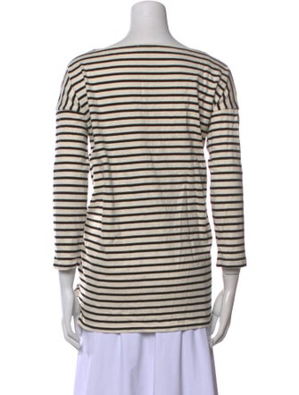 Hatch Striped Bateau Neckline T-Shirt