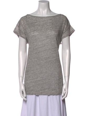 Hatch Linen Scoop Neck T-Shirt