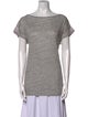 Hatch Linen Scoop Neck T-Shirt