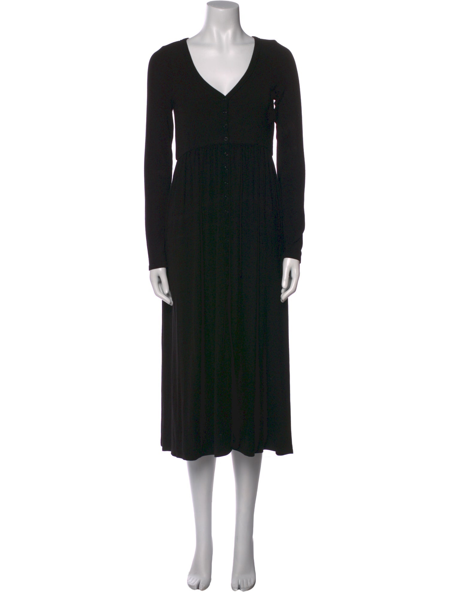 Hatch V-Neck Midi Length Dress