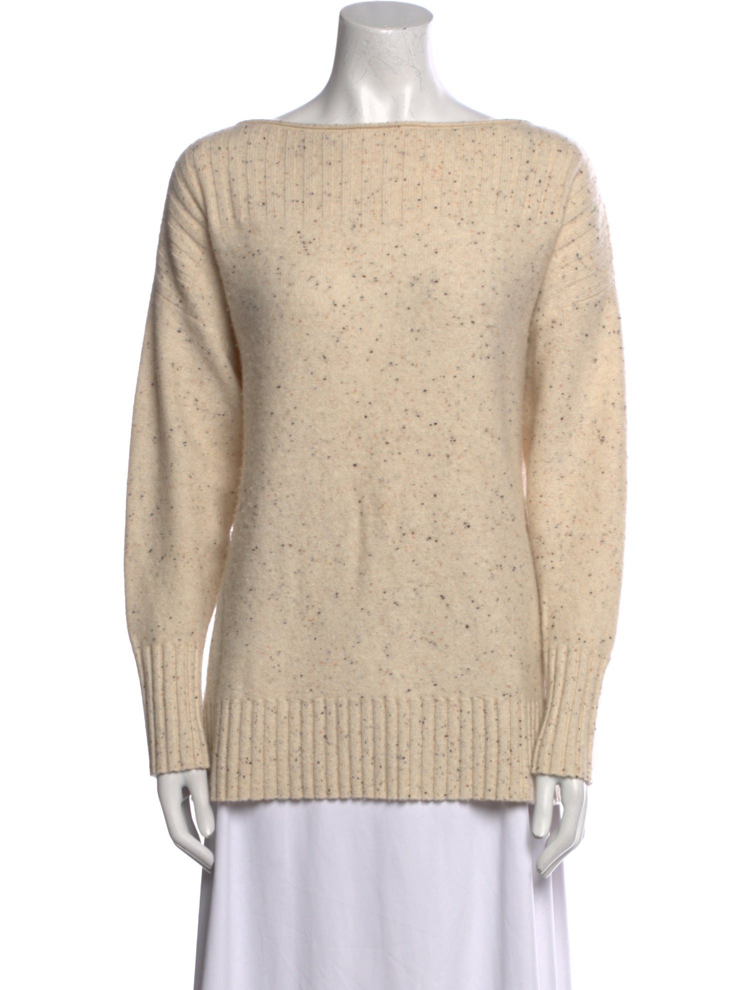 Hatch Cashmere Bateau Neckline Sweater