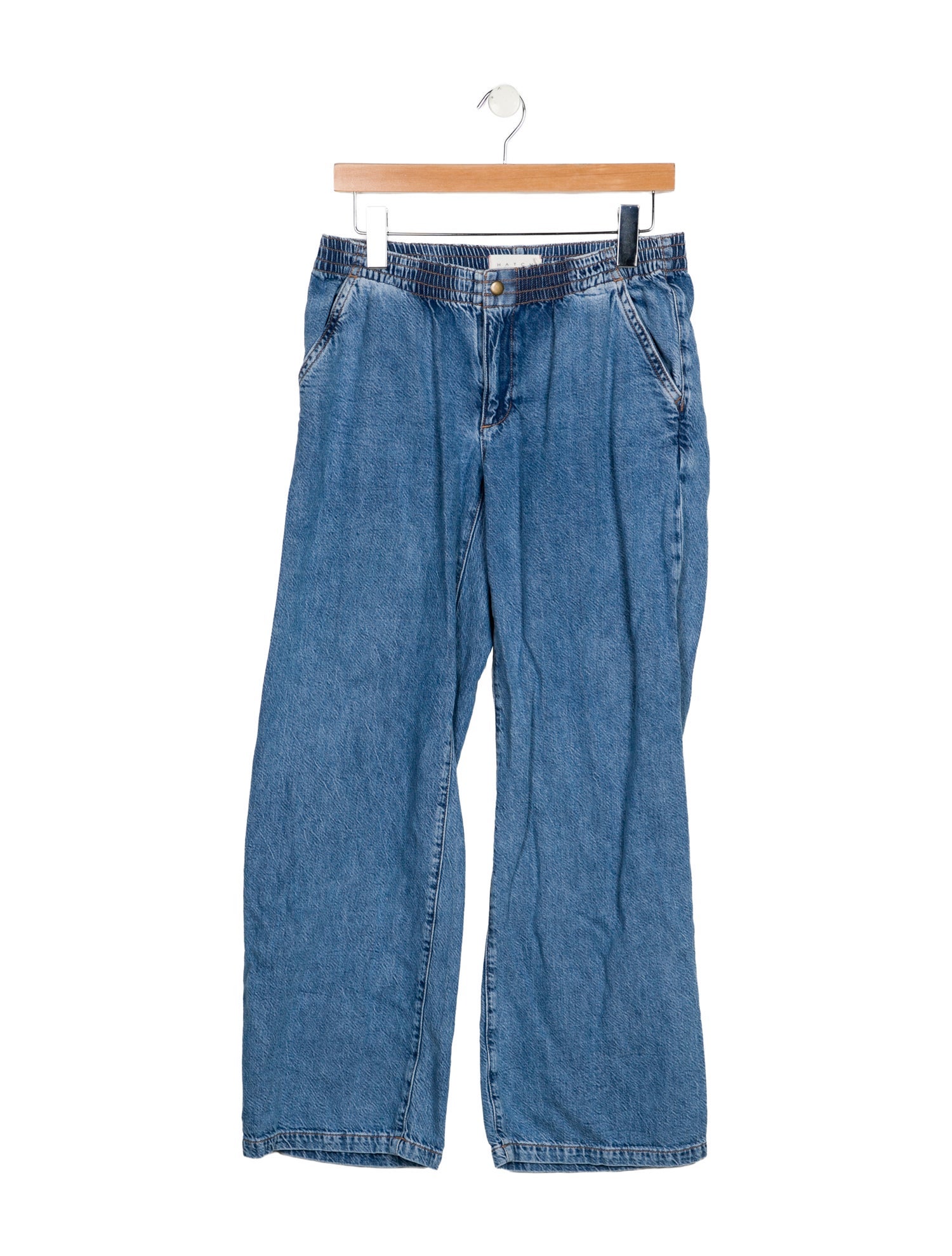 Hatch Low-Rise Wide Leg Jeans