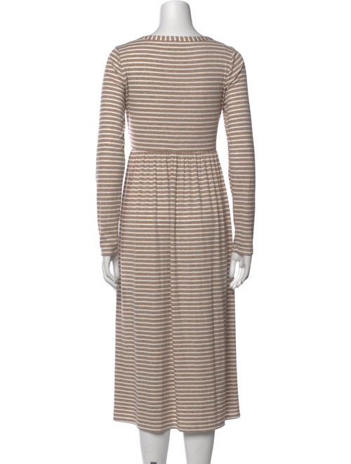 Hatch Striped Long Dress