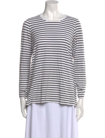 Hatch Tops Striped Crew Neck T-Shirt M