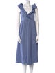 Hatch V-Neck Midi Length Dress