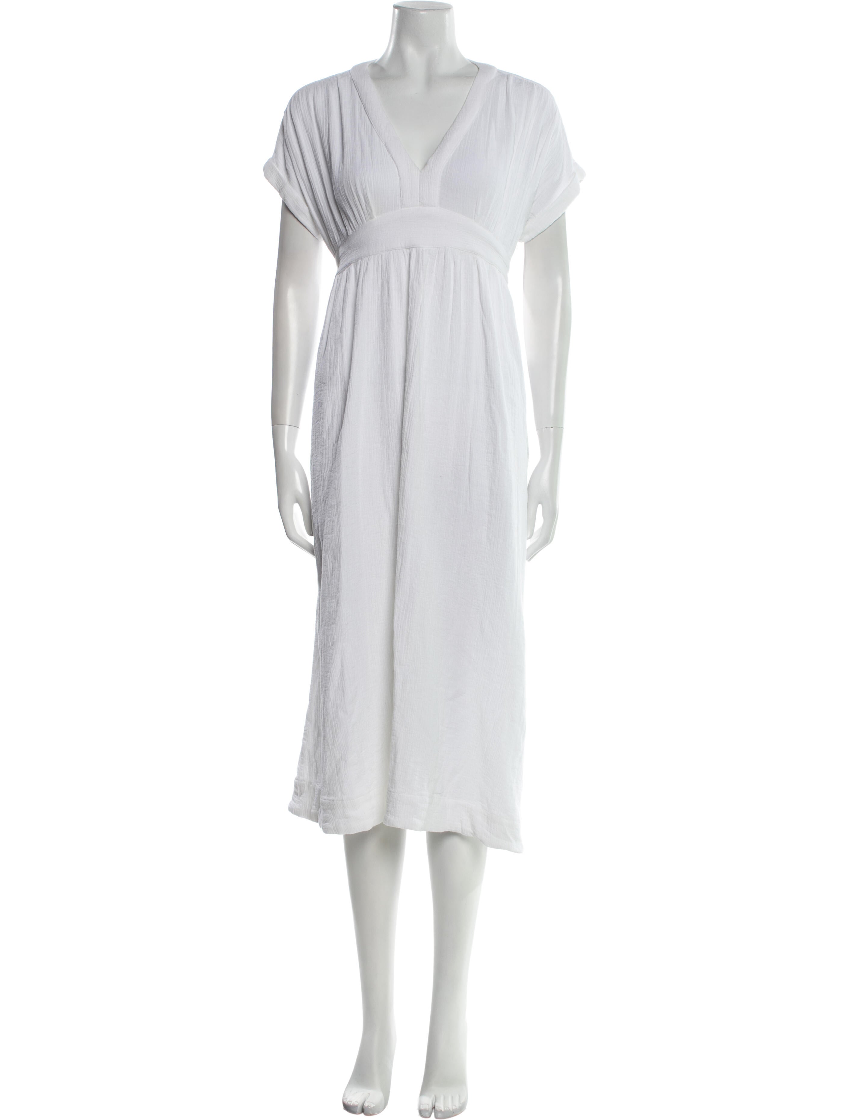 Hatch V-Neck Midi Length Dress w/ Tags