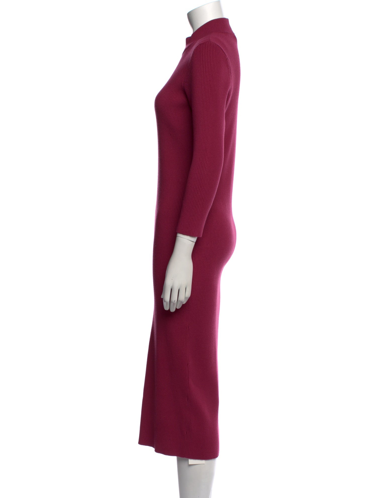Hatch Mock Neck Long Dress