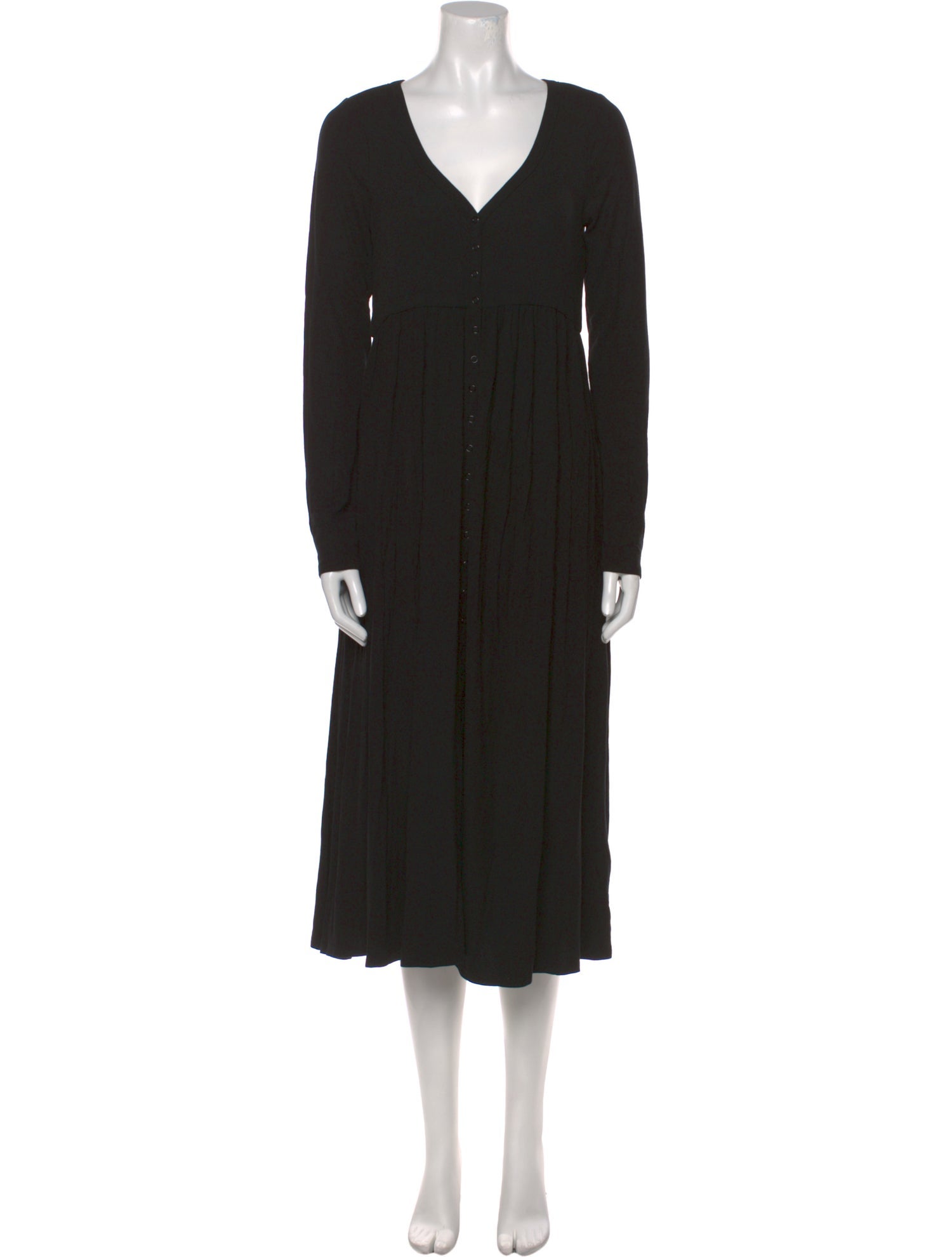 Hatch V-Neck Midi Length Dress