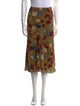 Hatch Floral Print Knee-Length Skirt