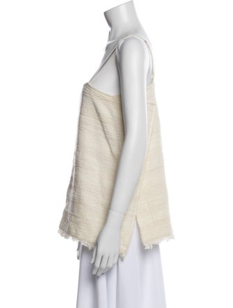 Hatch Square Neckline Sleeveless Top