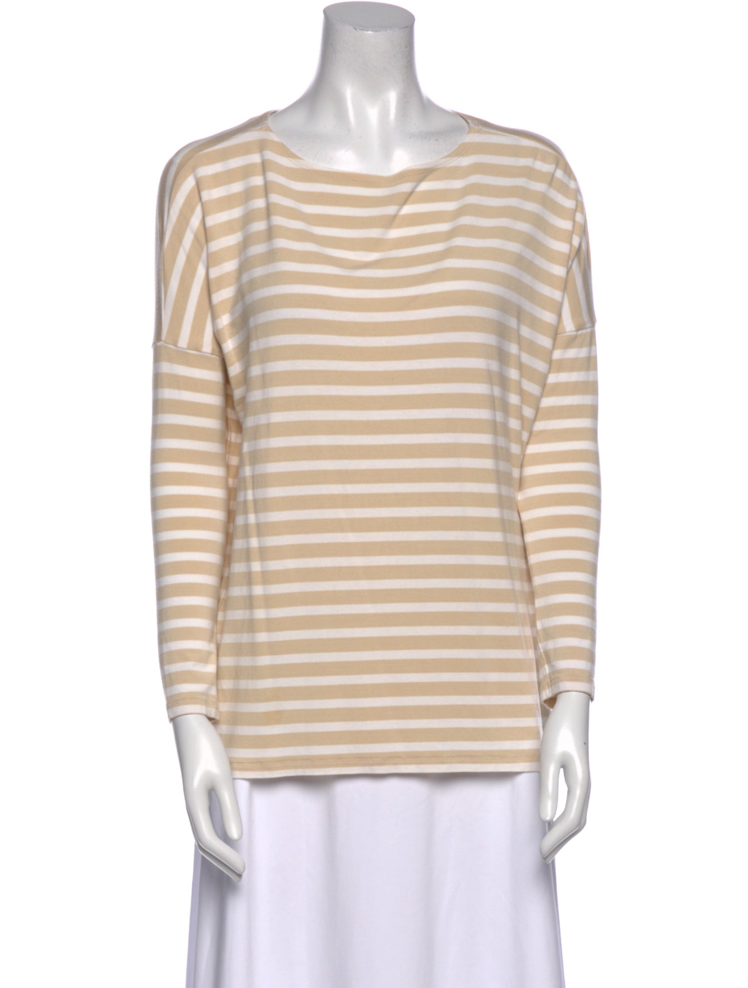 Hatch Striped Bateau Neckline Top